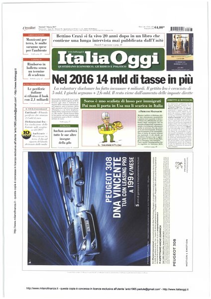 Italia oggi : quotidiano di economia finanza e politica